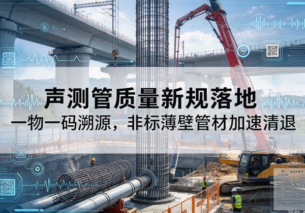 自流井声测管质量新规落地，一物一码溯源，非标薄壁管材加速清退